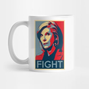 Diane Lockhart FIGHT Poster Mug